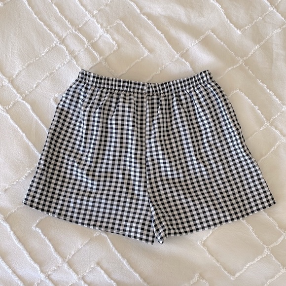 Cotton gingham shorts - Picture 1 of 3